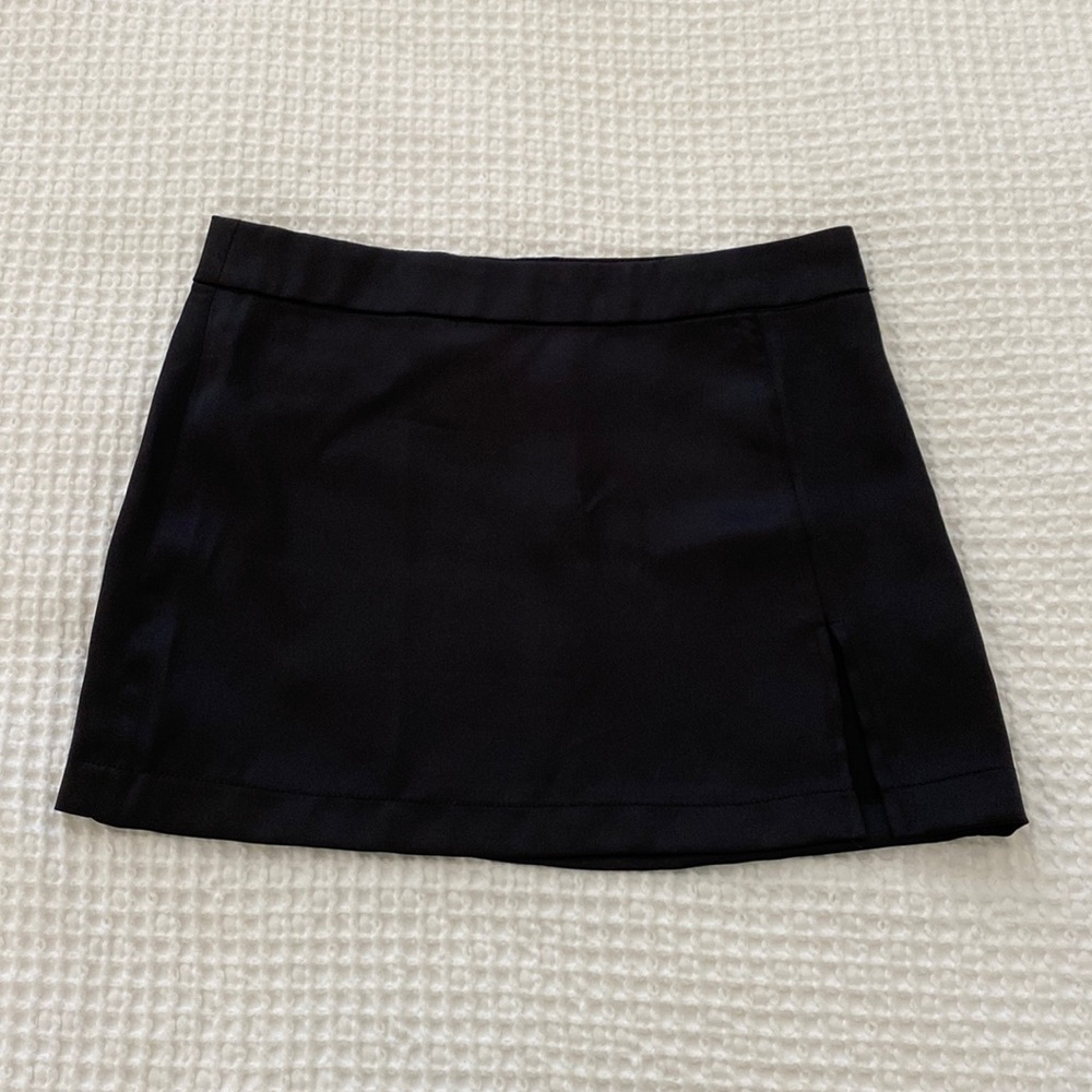 Black Satin Steve Madden Skirt